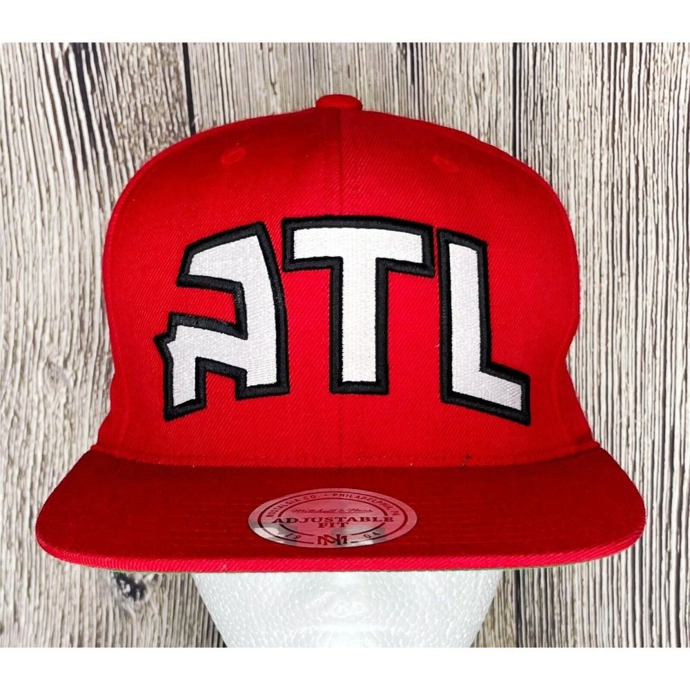 Atlanta Hawks Mitchell & Ness NBA Basketball Club Snapback Hat Cap Adjustable
